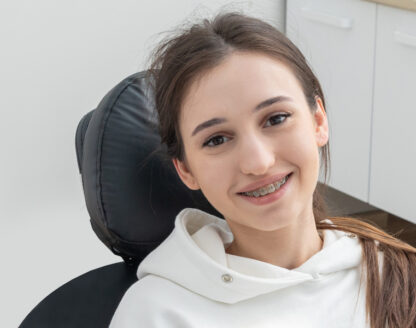 Cute girl smiling